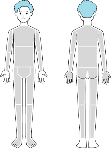 全身脱毛パーツ